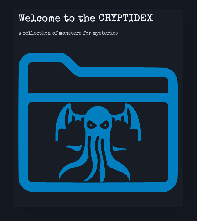 screenshoot of Crytidex